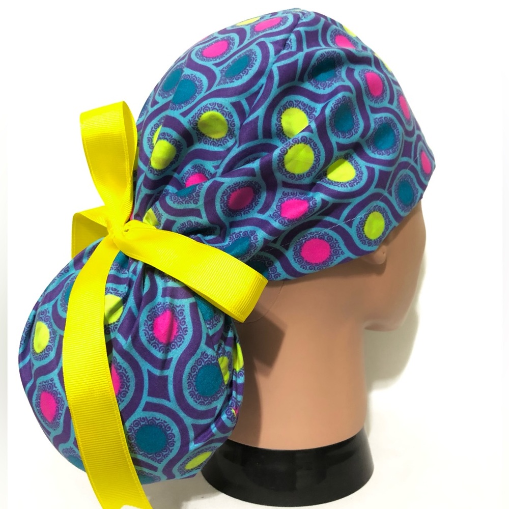 Ponytail Scrub Cap, Scrub Cap for Women, Scrub Caps, Surgical Hats